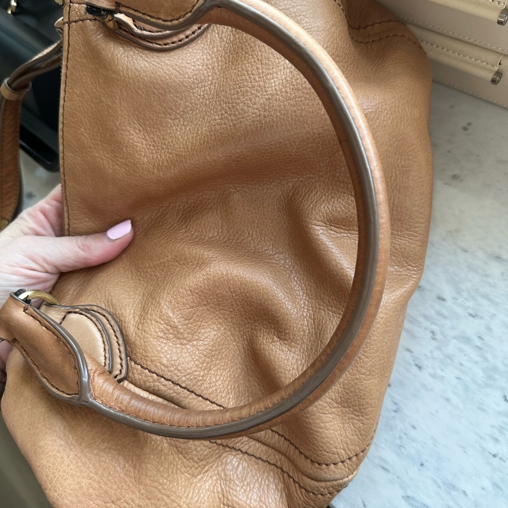 J. Crew Brown Leather Shoulder Bag - Picture 8 of 11